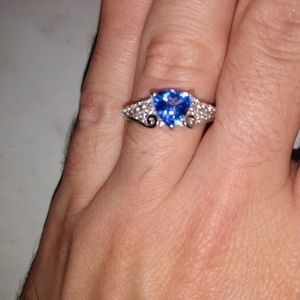 1 carat Natural tanzanite ring